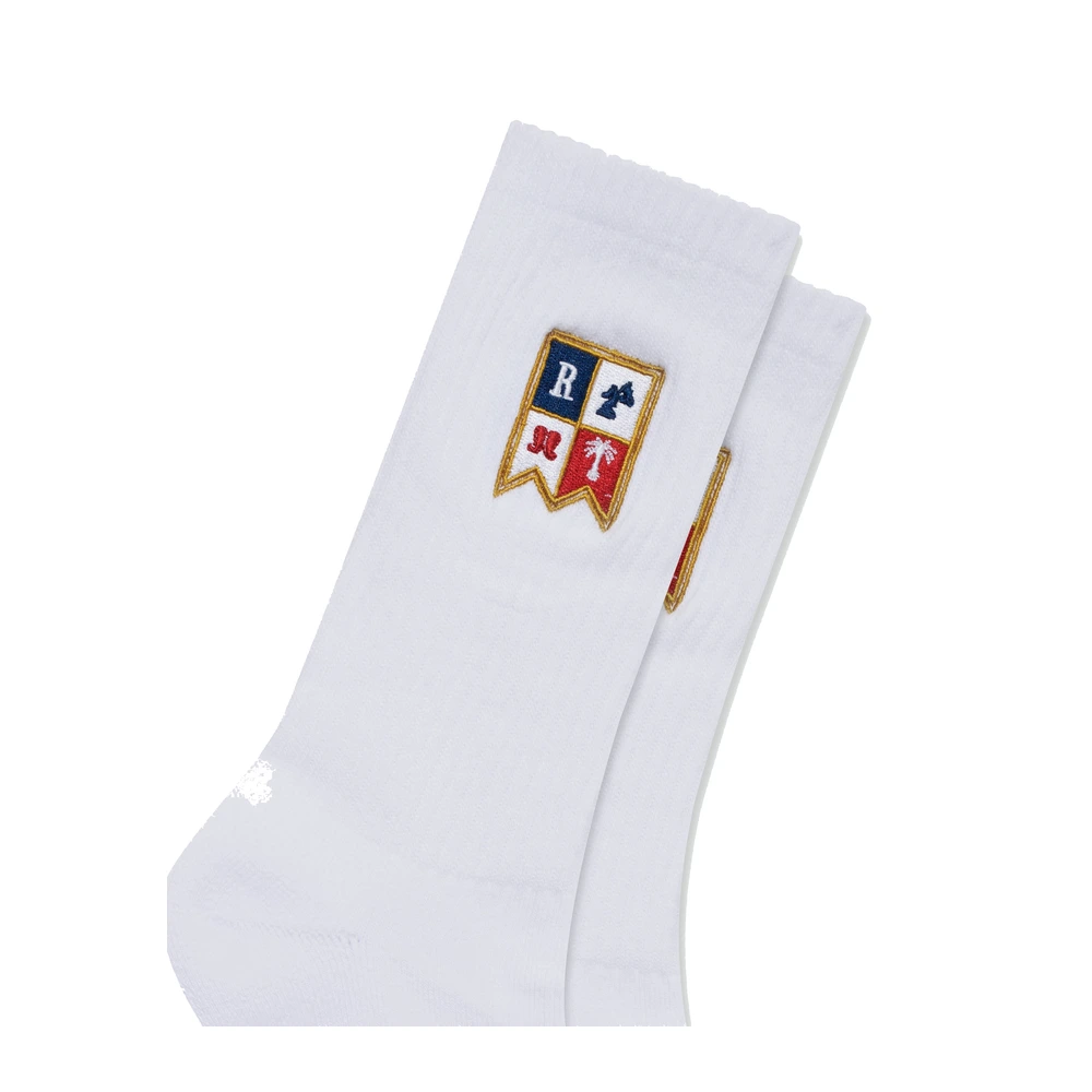 Rhude Harbor Crest Sock White / Multi