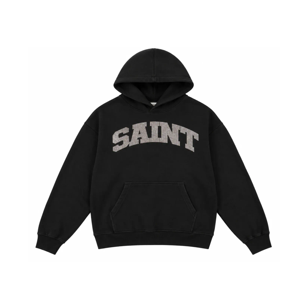 Saint Heavyweight Brushed Hoodie Obsidian Nights