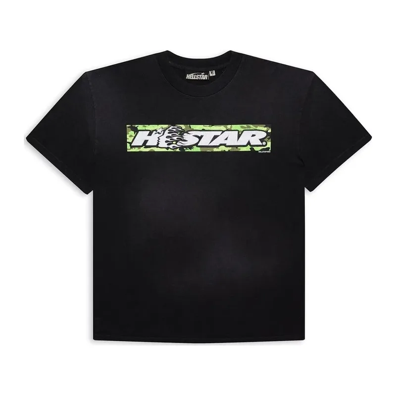 Hellstar Box Logo T-Shirt Green