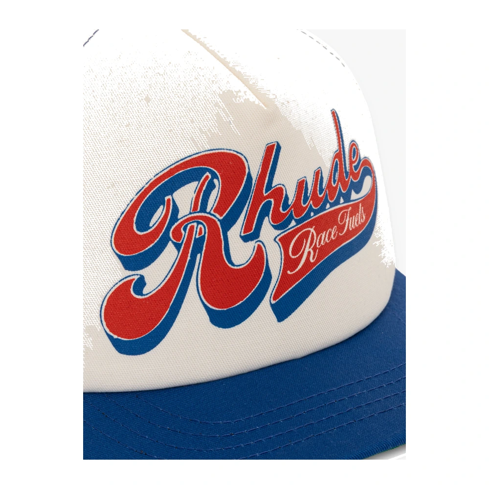 Rhude Pit Stop Trucker Hat White / Blue / Red