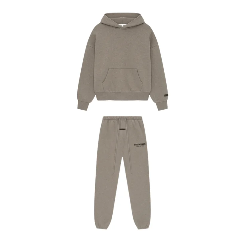 Fear of God Essentials Classic Fit Fleece Tracksuit Homestead Heather