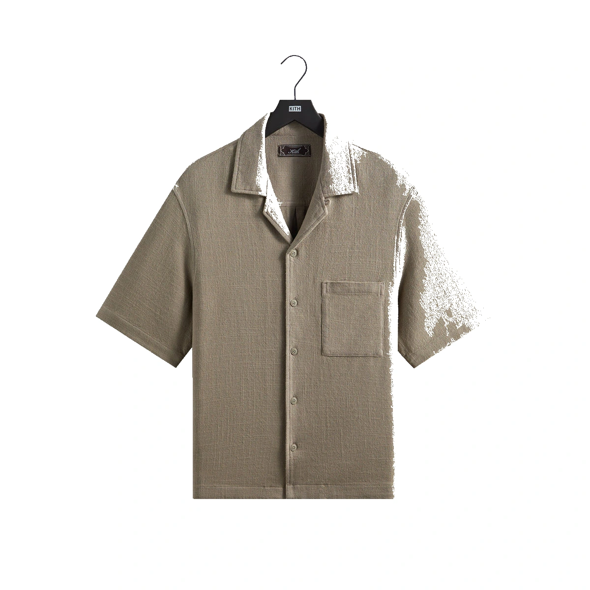 Kith Soft Woven Cropped Beckham Camp Collar Shirt Folly