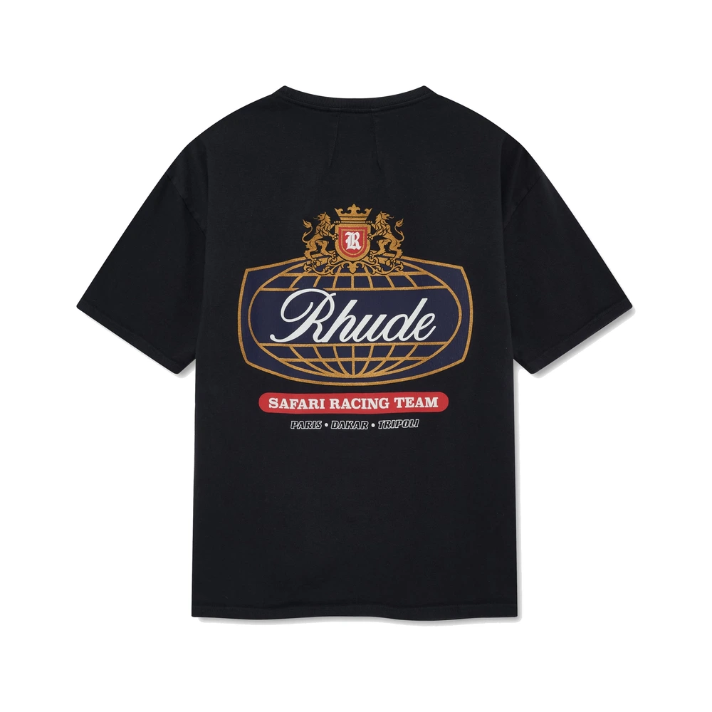 Rhude Safari Crest Tee Vintage Black / Blue / Red