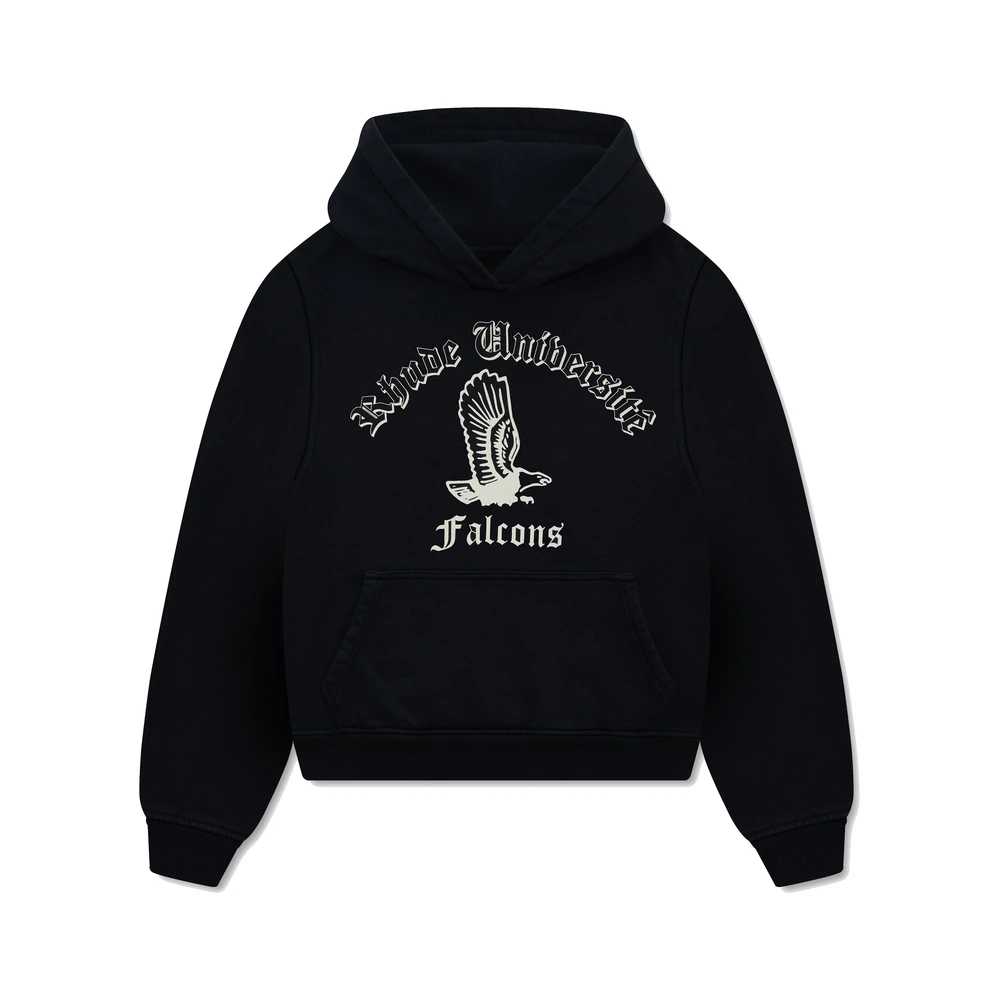 Rhude Collegiate Falcons Hoodie Vintage Black