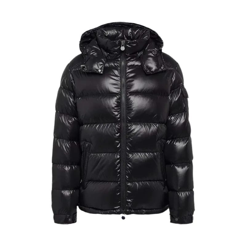 Moncler Maya Hooded Short Down Jacket Black