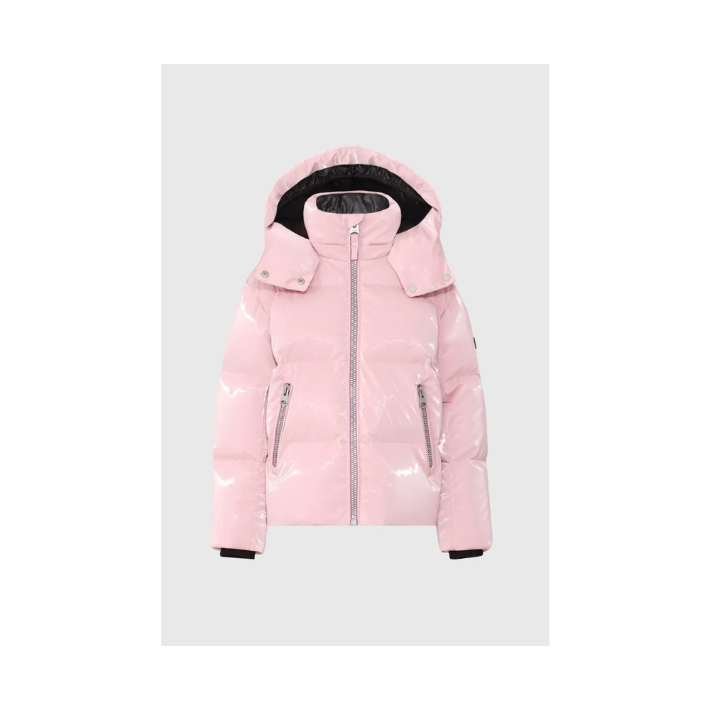 Mackage Jesse-GLO Glossy Parka For Kids Soft Pink