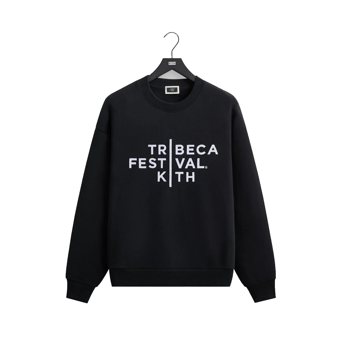 Kith for Tribeca Festival Logo Lockup Nelson Crewneck Black