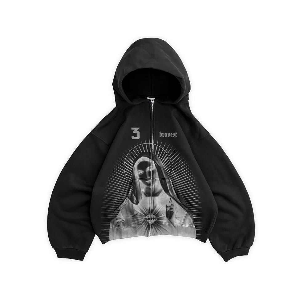 Bravest Studios Mary Zip Hoodie Black (2025)