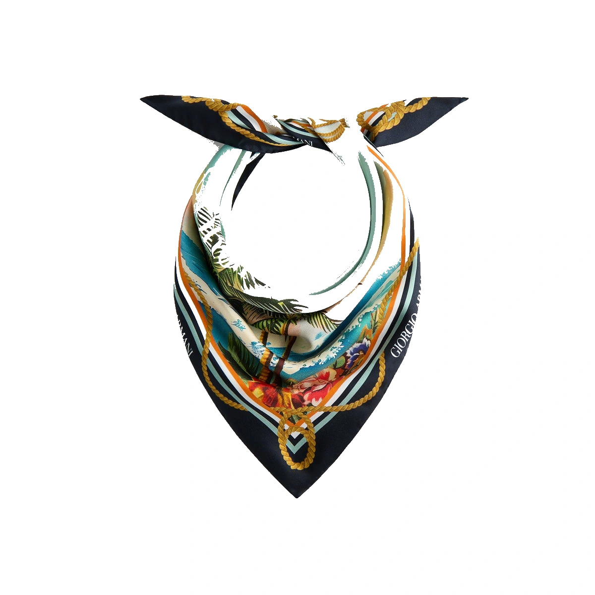 Giorgio Armani & Kith Scenic Printed Bandana Multi
