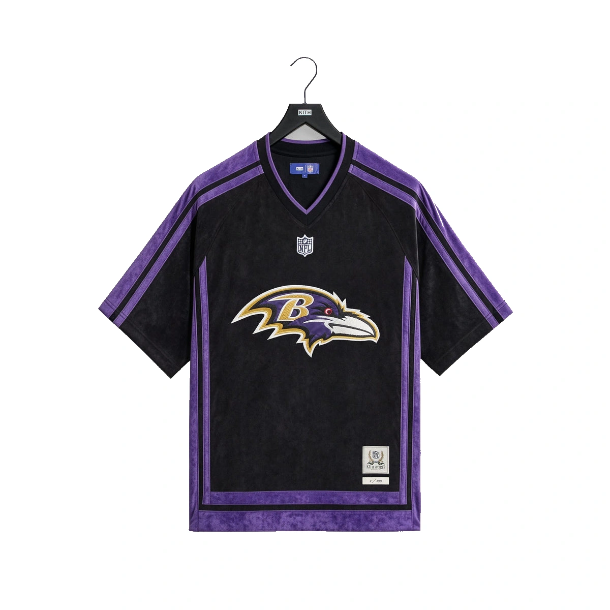 Kith & the NFL for the Baltimore Ravens Leon Shirt Black
