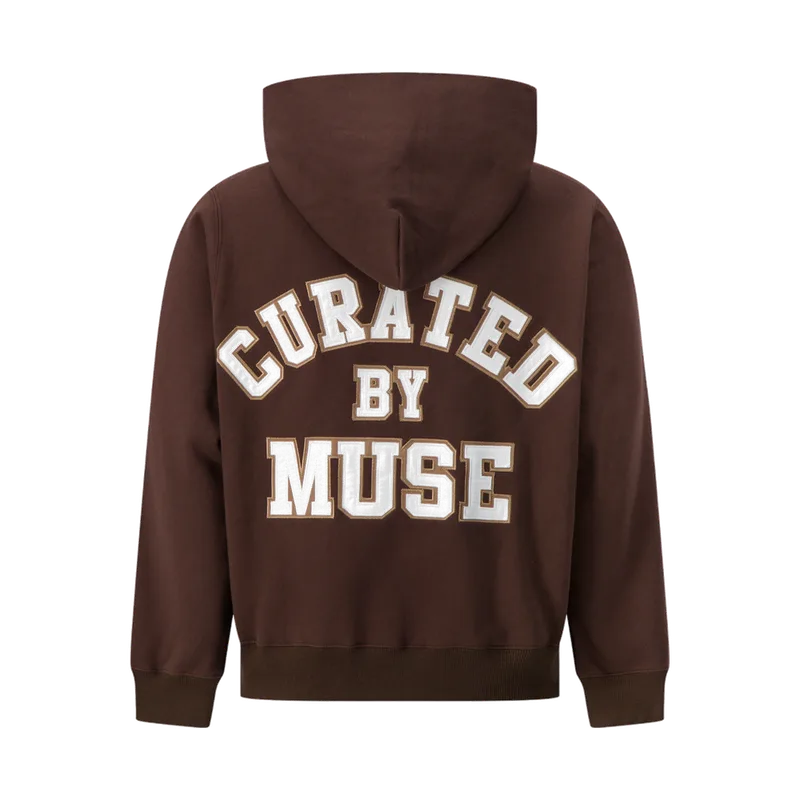 CBM Sweat à capuche zippé épais Chocolat