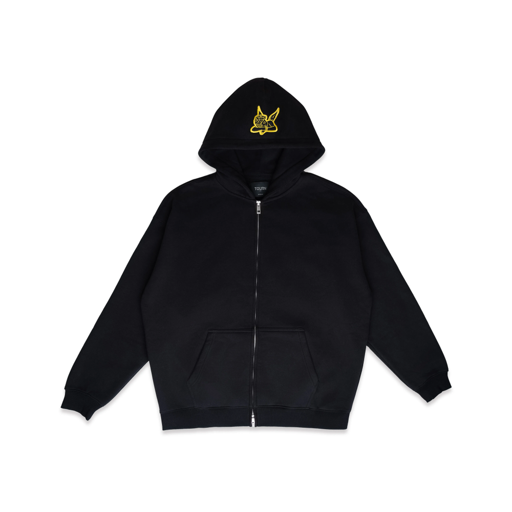 Saint Heavyweight Brushed Zip-Up Eclipse
