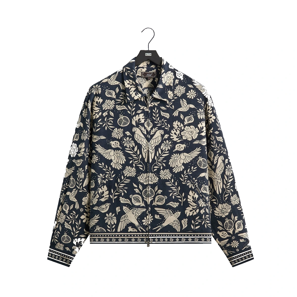 Kith Cupro Linen Connor Blouson Jacket Nocturnal