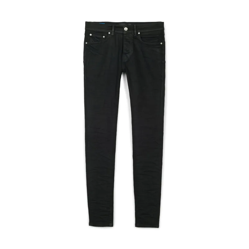 Purple Brand P001 Black Midnight Oil jeans, front view