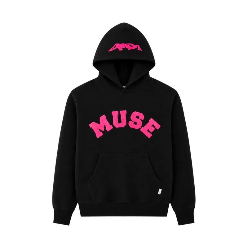 CBM Sweat à capuche épais en chenille Black Taffy