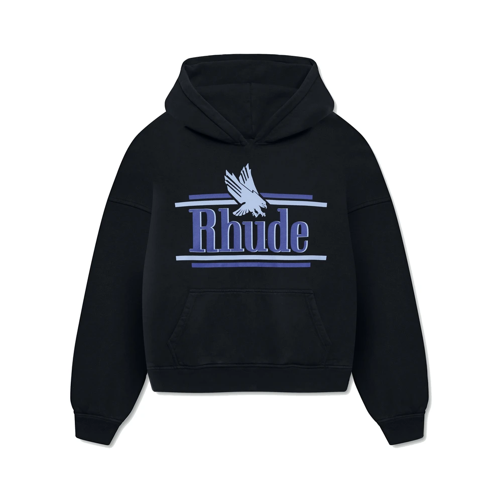 Rhude Rossa Hoodie Vintage Black / Blue