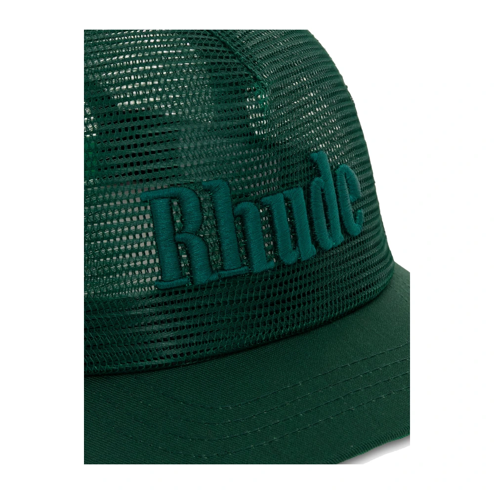 Rhude Logo Mesh Hat Green
