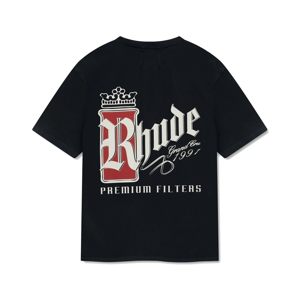 Rhude Fumar 91 Tee Vintage Black / White