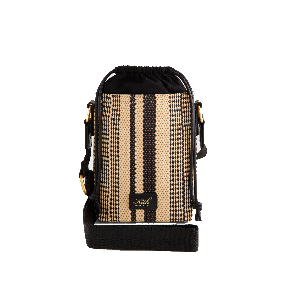 Kith Striped Raffia Drawstring Pouch Radiant