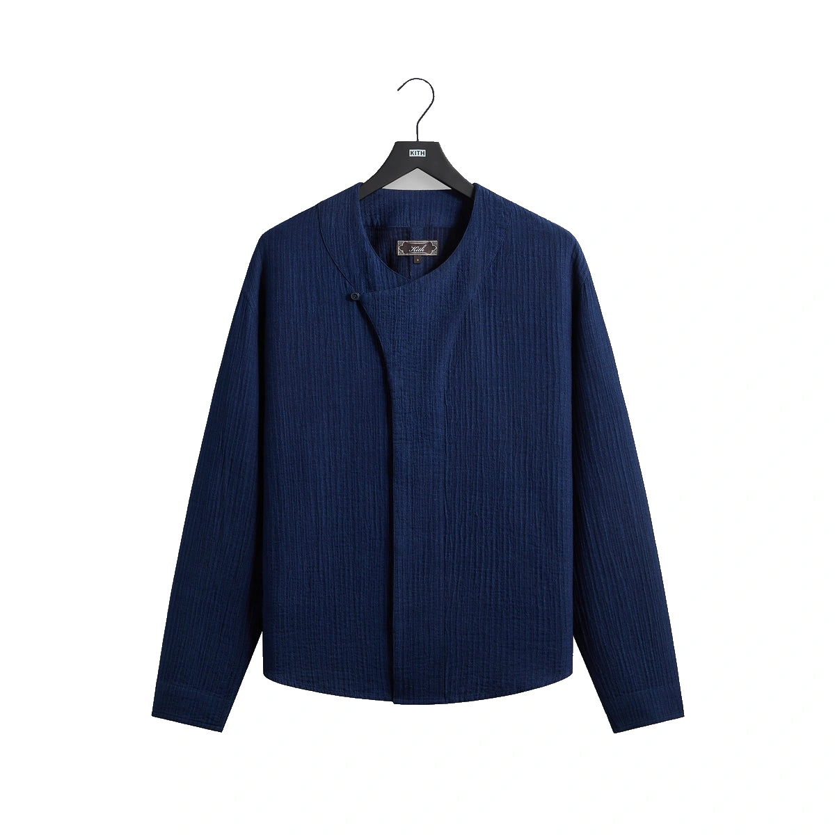 Kith Indigo Seersucker Townsend Shirt Dark Indigo