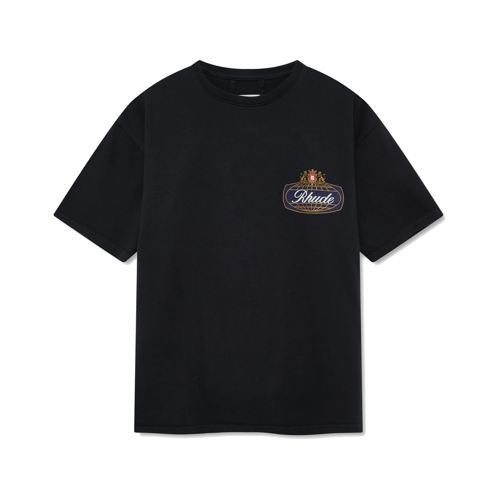 Rhude Safari Crest Tee Vintage Black / Blue / Red