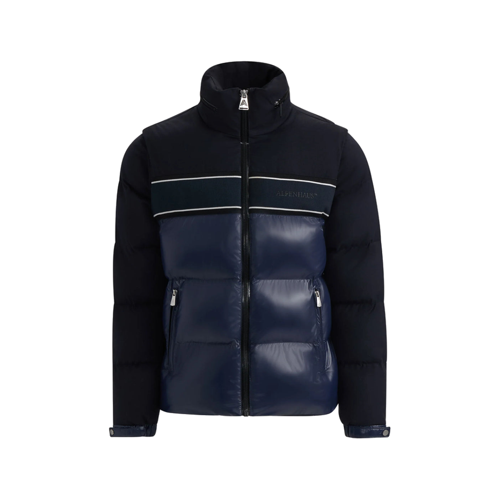 Alpenhaus Pleynet 2-in-1 Puffer Jacket Removable Sleeves Midnight Blue