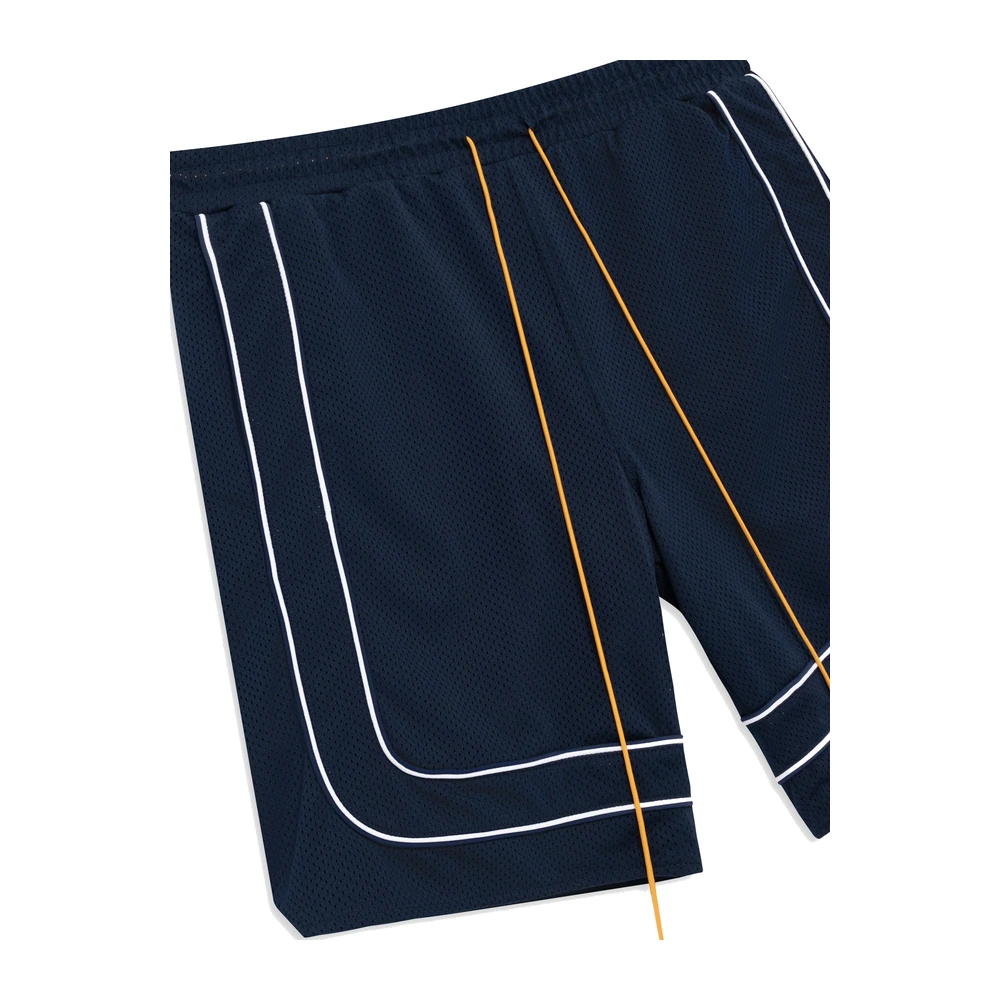 Rhude Mesh Piping Baggy Track Short Navy / White (RHSS26SH01041-NVW)