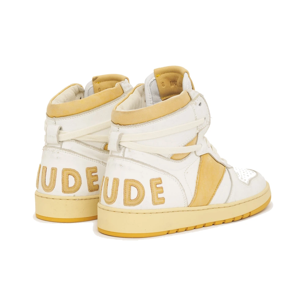 Rhude Rhecess-Hi (Womens) White / Mustard
