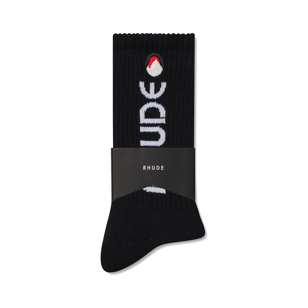 Rhude Moonlight Footy Sock Black / Red / White