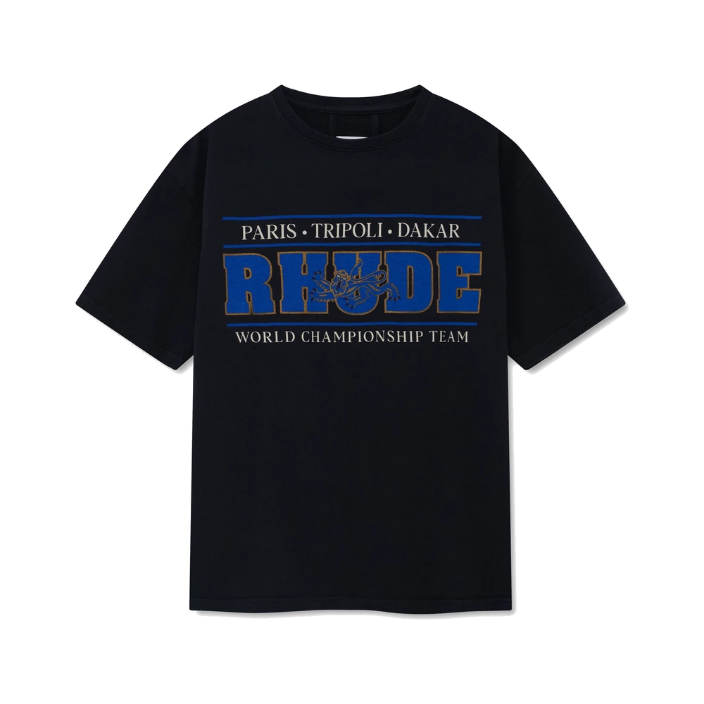 Rhude Chrono Tee Vintage Black / Blue