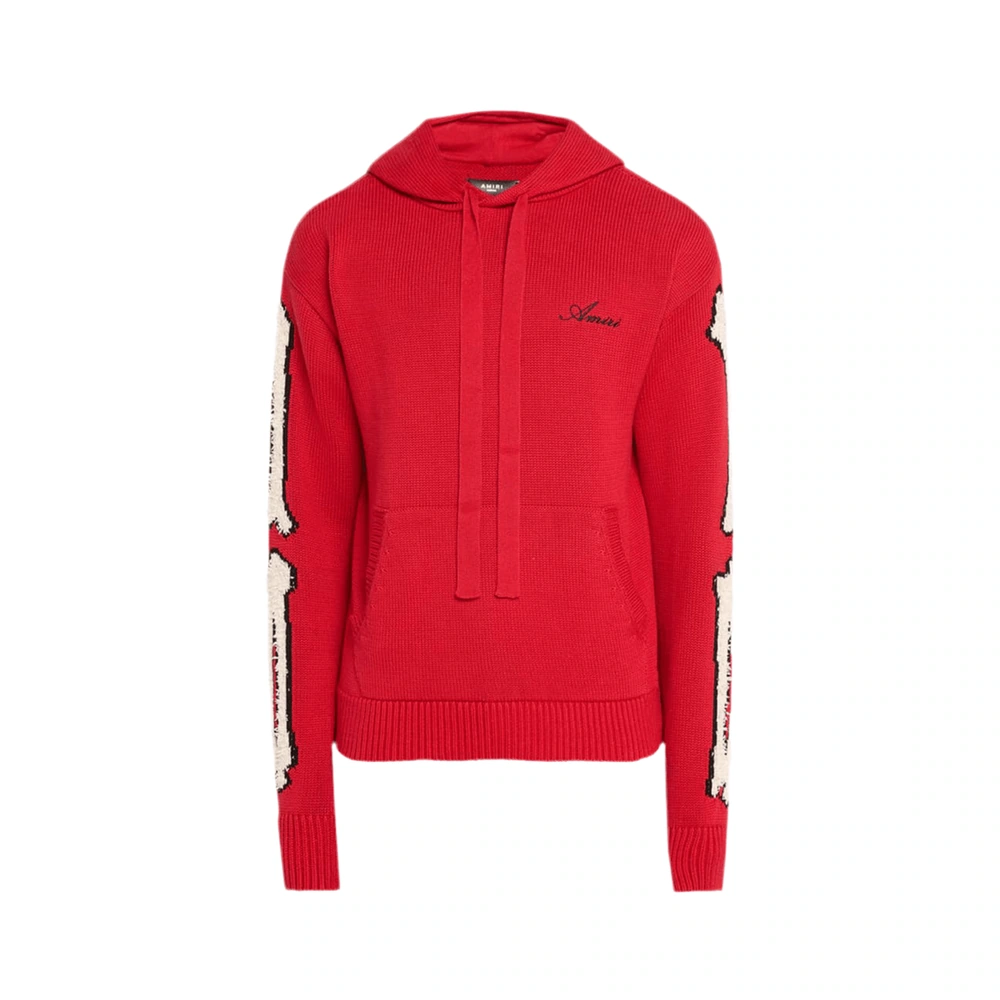 Amiri Red Bones Knit Hoodie