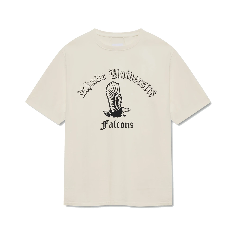Rhude Collegiate Falcons Tee Vintage White / Black
