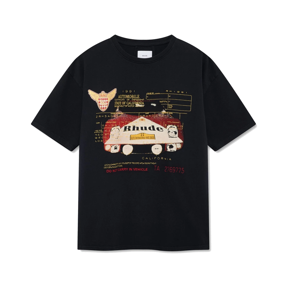 Rhude Slip Tee Vintage Black / Red / White