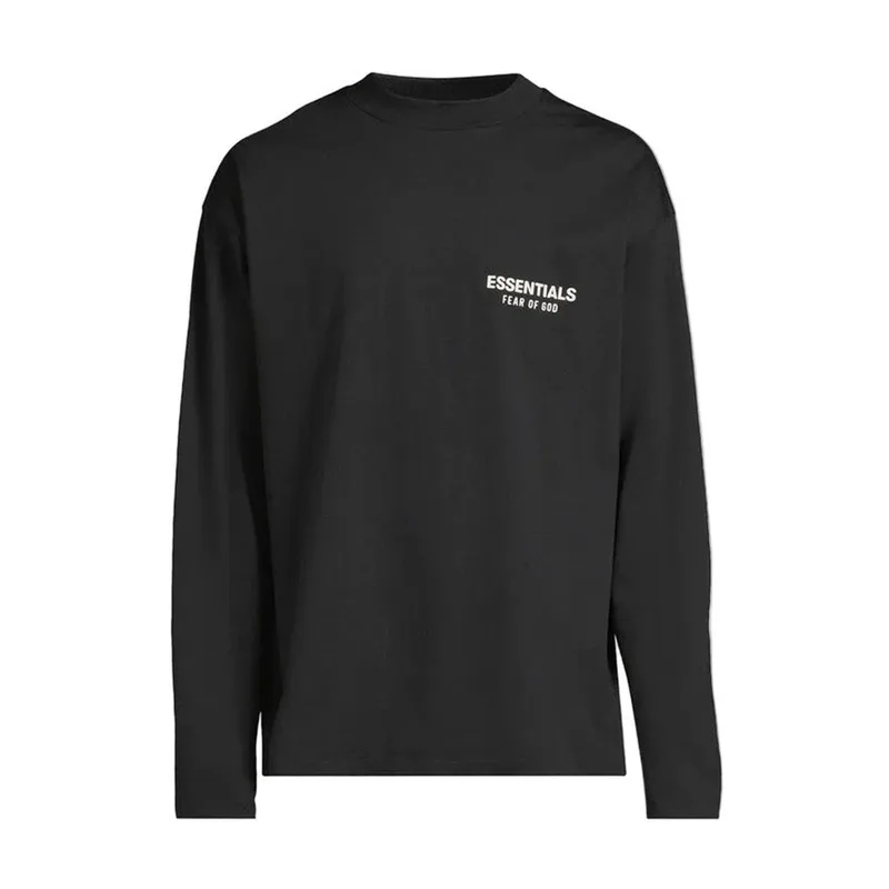 Fear of God Essentials Classic Fit L/S Tee Vintage Black