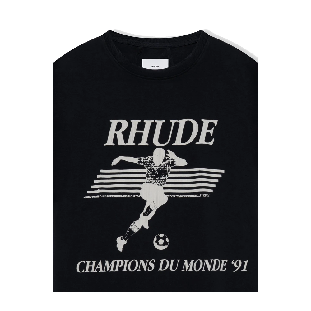 Rhude Set Piece Tee Vintage Black / White