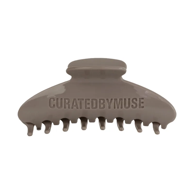 Curated by Muse Claw Clip Mocha Latté on white background