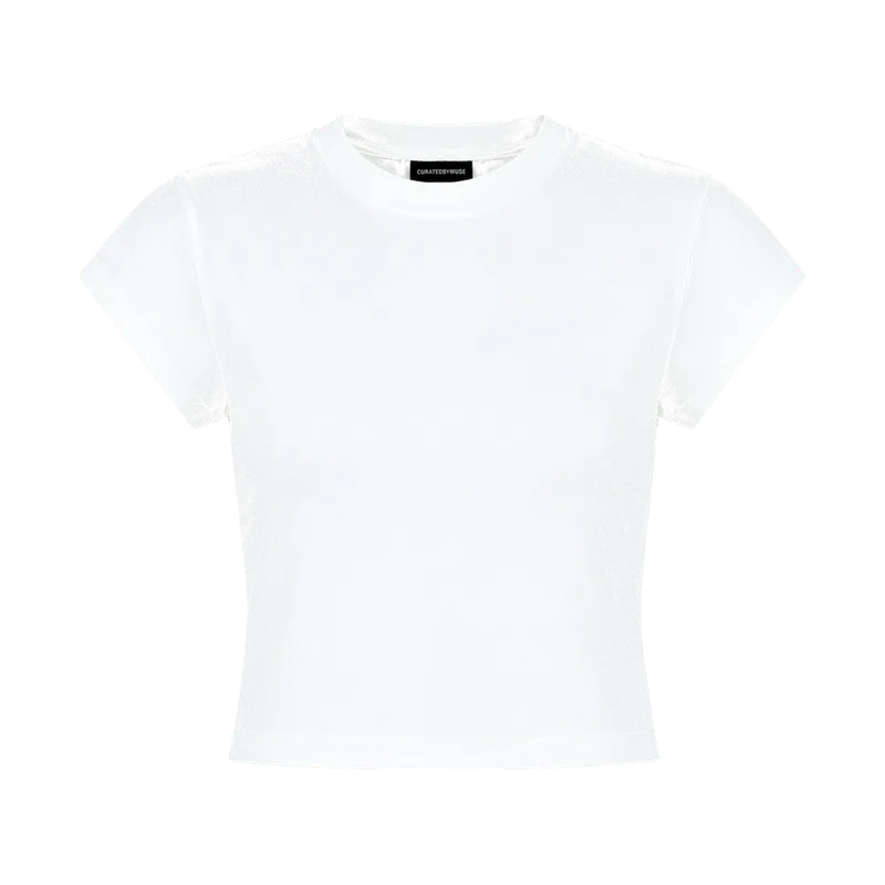 CBM Soft Cotton Mini Tee Gardenia