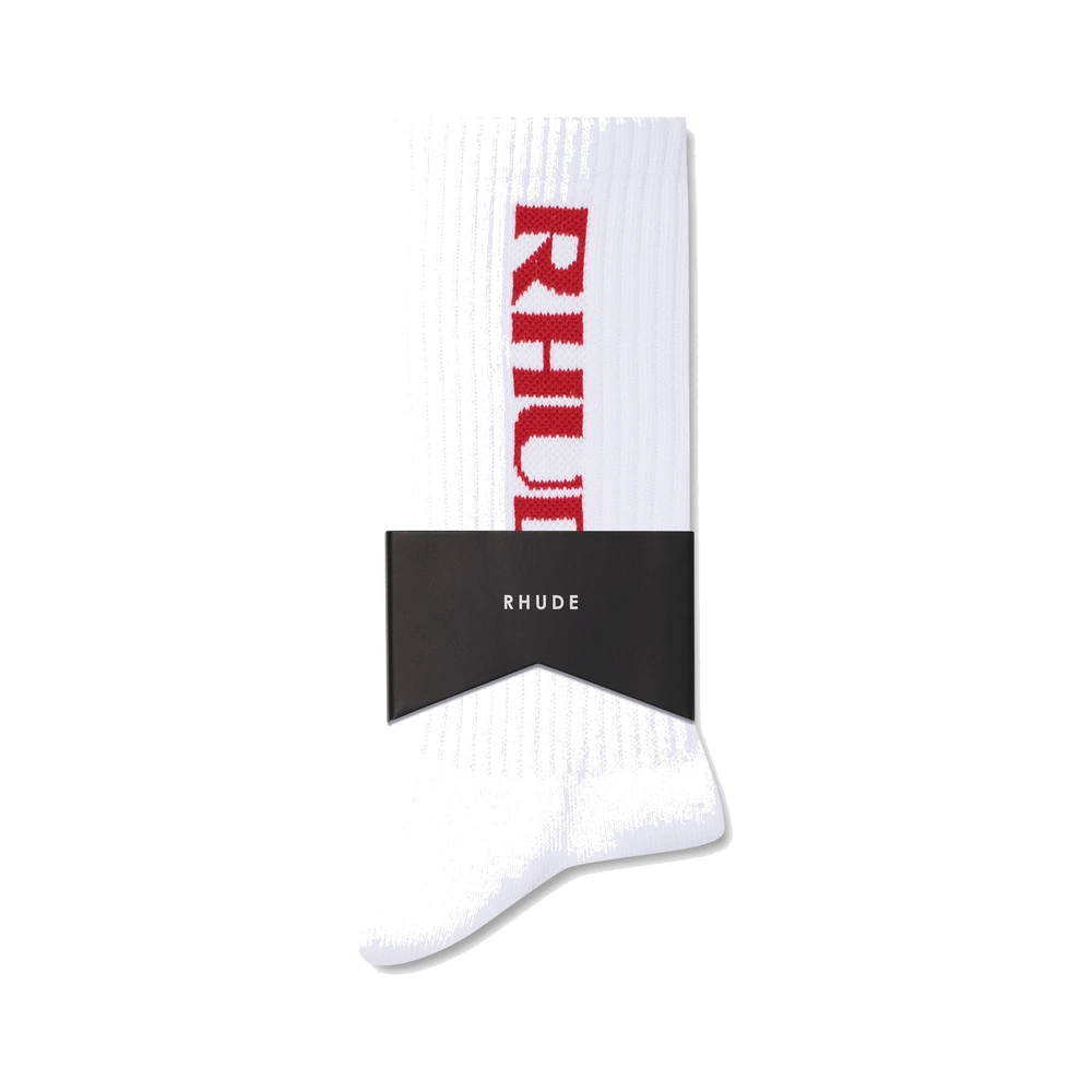 Rhude Filtaro Logo Sock Red / White