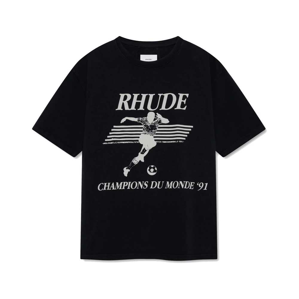 Rhude Set Piece Tee Vintage Black / White