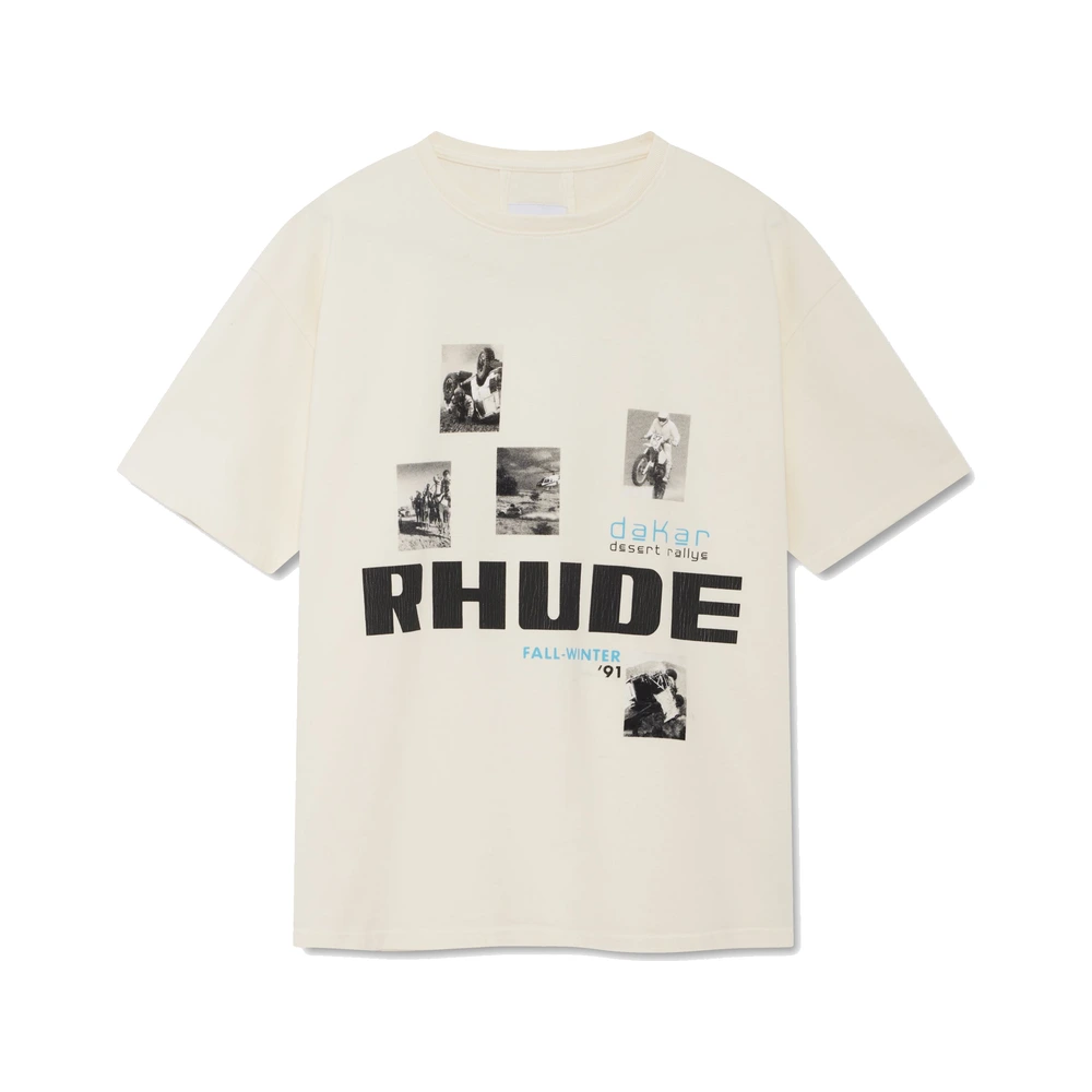 Rhude Winter 91 Rallye Tee Vintage Black / Vintage White (RHPF26TT03012-VWBB)