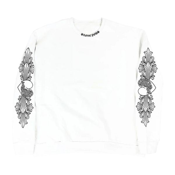 Chrome Hearts Love You Crewneck Sweatshirt White