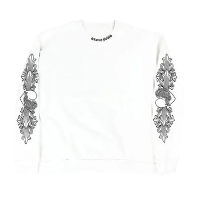 Chrome Hearts Love You Crewneck Sweatshirt White