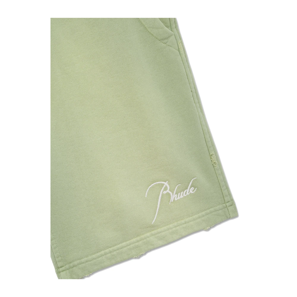 Rhude Classique Sweat Shorts Washed Seafoam / White
