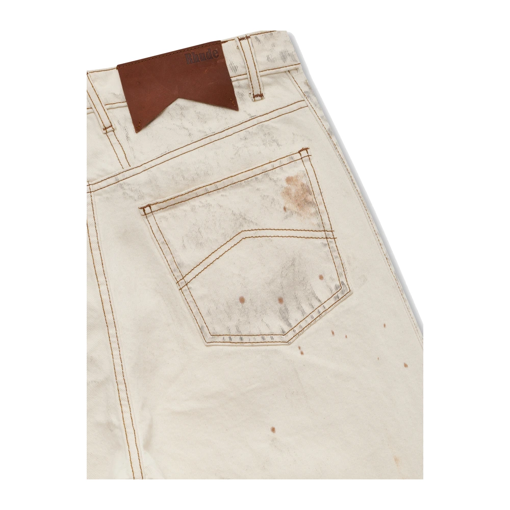 Rhude Relaxed Traxedo Denim Woodland White