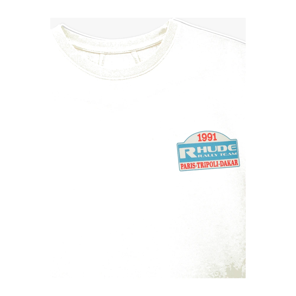 Rhude Tripoli Rally Team Tee Vintage White / Yellow