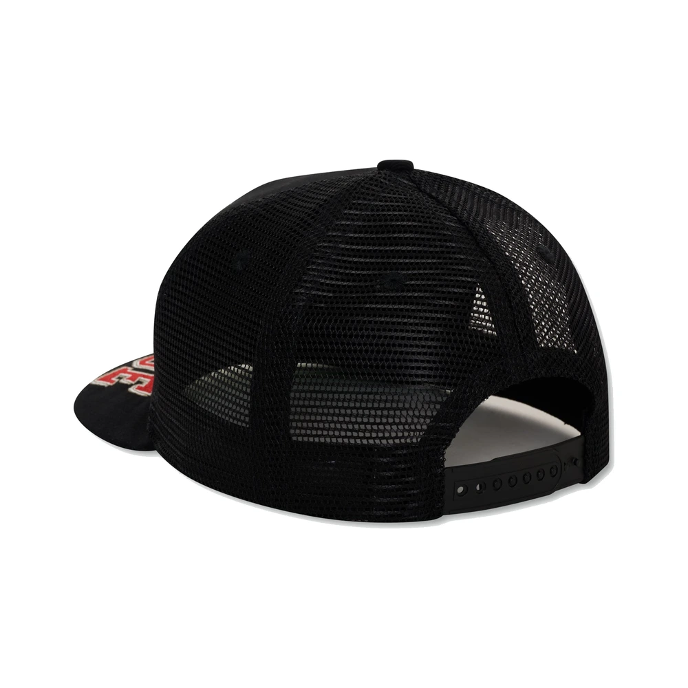 Rhude Sausalito Crest Trucker Hat Black / Red / White