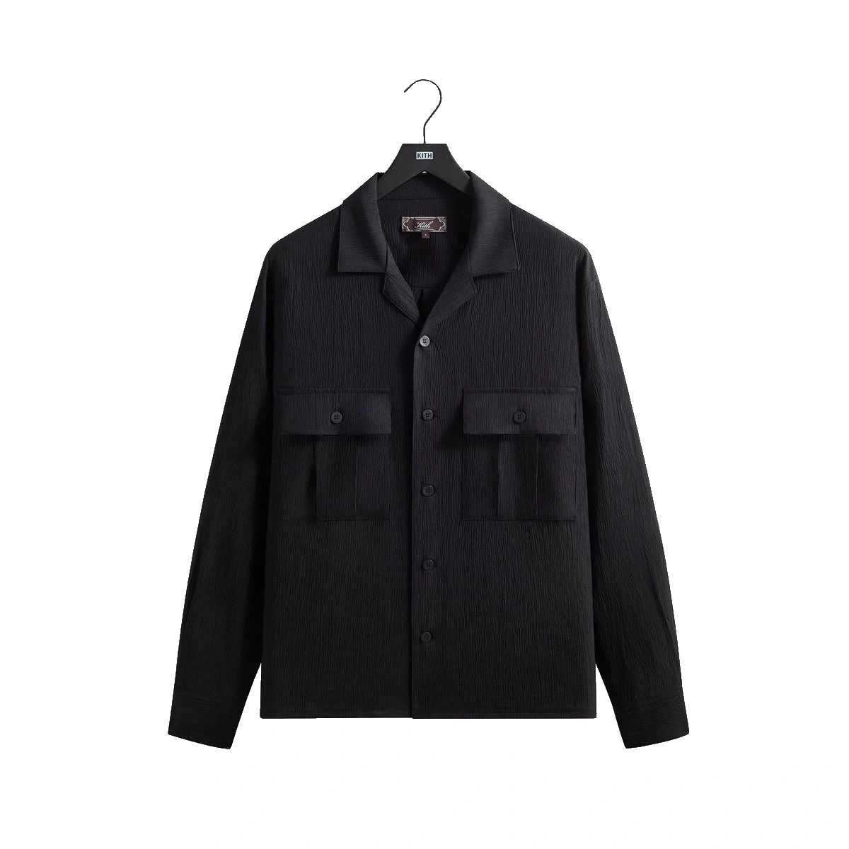 Kith Crinkled Nylon Ugo Shirt Black