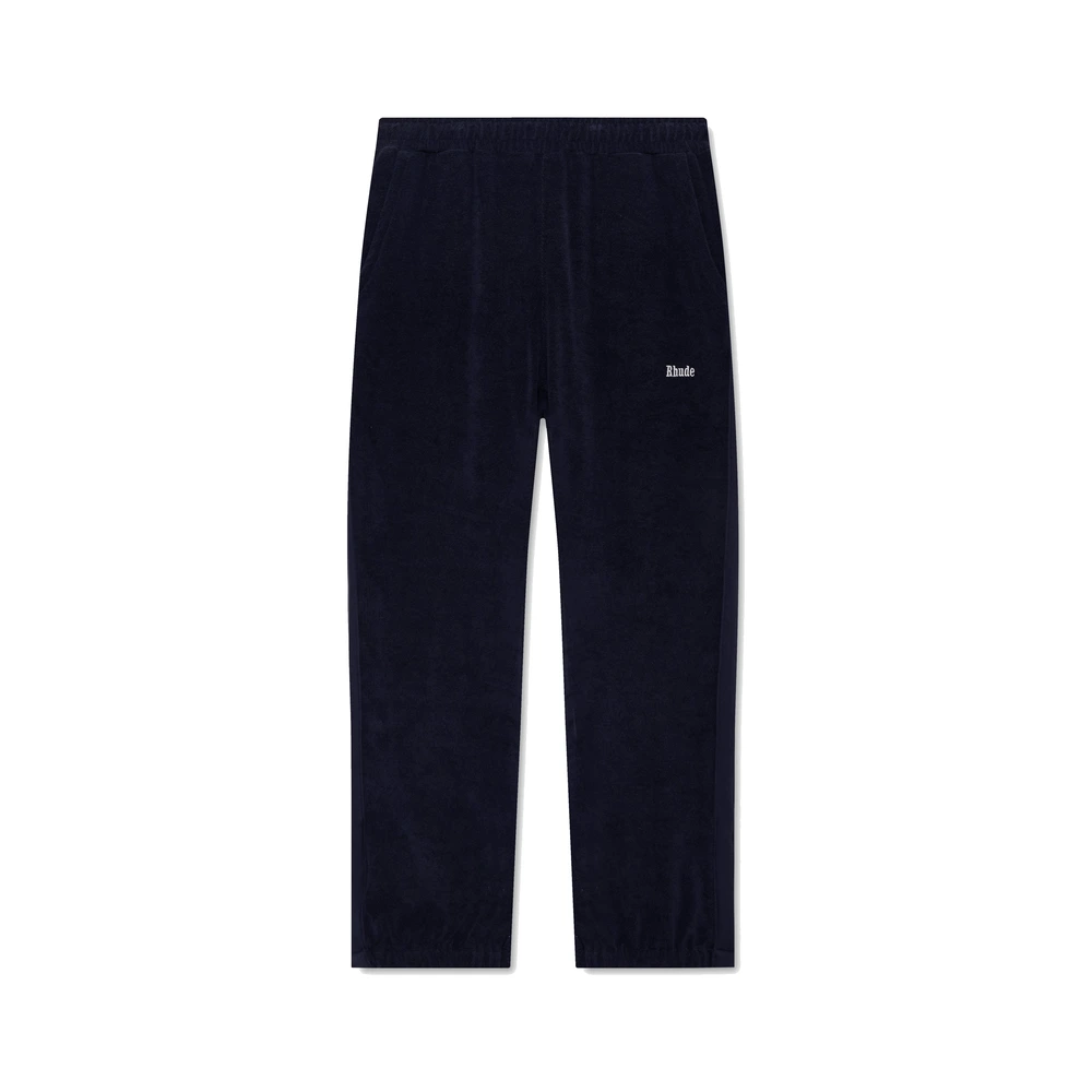 Rhude Towel Cuffed Hampton Track Pant Navy / White