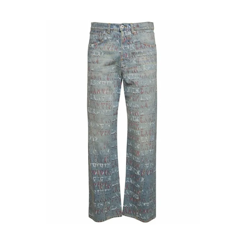 Lanvin X Future Printed Denim Jeans