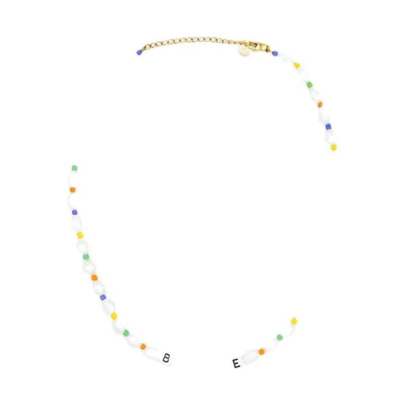 Sporty & Rich Be Nice Pearl/Bead Necklace Pearl